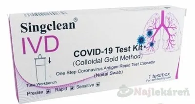 Hangzhou Singclean COVID 19 Test Kit Colloidal Gold Method 1 ks