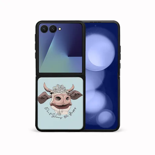 MY ART Ochranný kryt pre Samsung Galaxy Z Flip7 5G HAPPY COW (181)