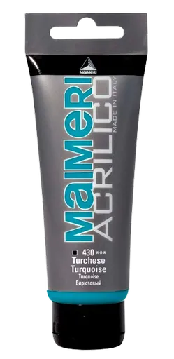 MAIMERI ACRILICO - Akrylové farby 430 - turquoise, 0,075 L
