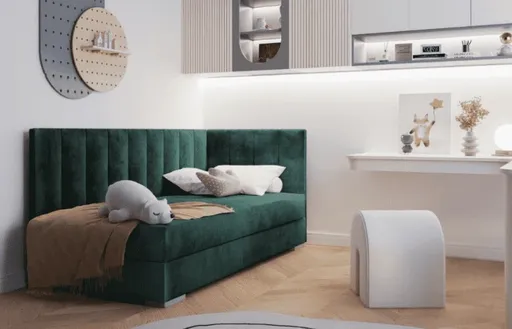 ArtBed Detská posteľ COIMBRA III | zelená 90 x 200 cm Prevedenie: pravé