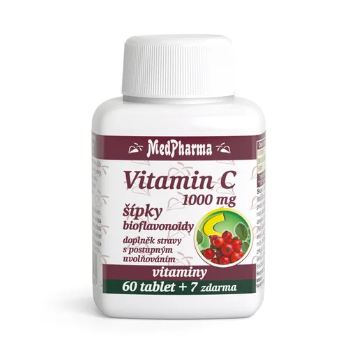 MEDPHARMA Vitamín C 1000 mg so šípkami 67 tabliet