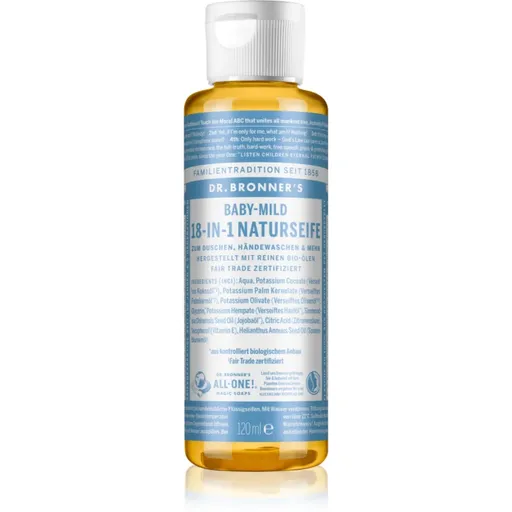 Dr. Bronner’s Baby-Mild tekuté univerzálne mydlo bez parfumácie 120 ml