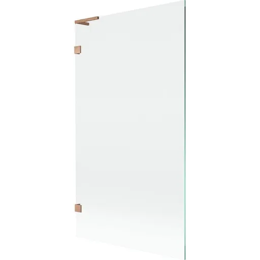 MEXEN/S - Lunar L vaňová zástena FIX 100 x 150, transparent, meď kartáčovaná 897L-100-000-65-00