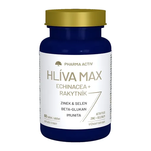 PHARMA ACTIV HLIVA MAX Echinacea + Rakytník 60 tabliet