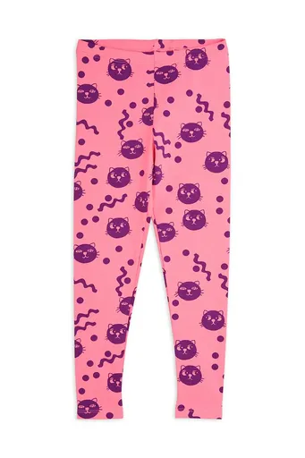 Detské bavlnené legíny Mini Rodini Squiggly cats