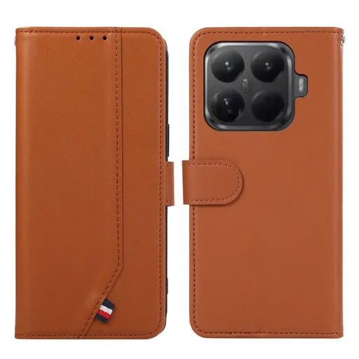 ABEEL DELICATE Peňaženkový obal Xiaomi 15T Pro hnedý