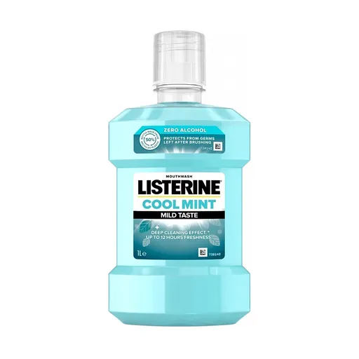 LISTERINE Coolmint Mild Taste ústna voda 1000 ml