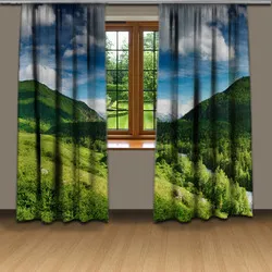 Závesy Príroda (Rozmer: 140x250, Materiál: Blackout)