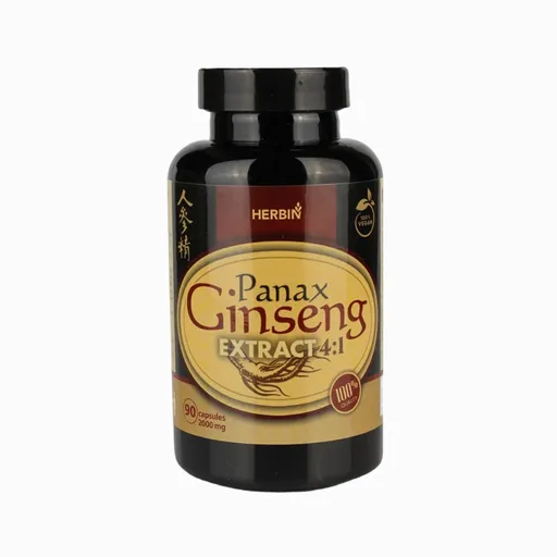 Ženšenový extrakt 500mg (Panax ginseng) - 90 kapsúl - HealthNA