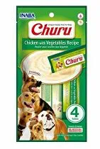 Churu Dog Kuracie mäso so zeleninou 4x14g 3 + 1 ZADARMO