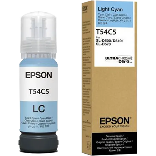 Epson T54C5 C13T54C520 svetlo azúrová (light cyan) originálna atramentová náplň