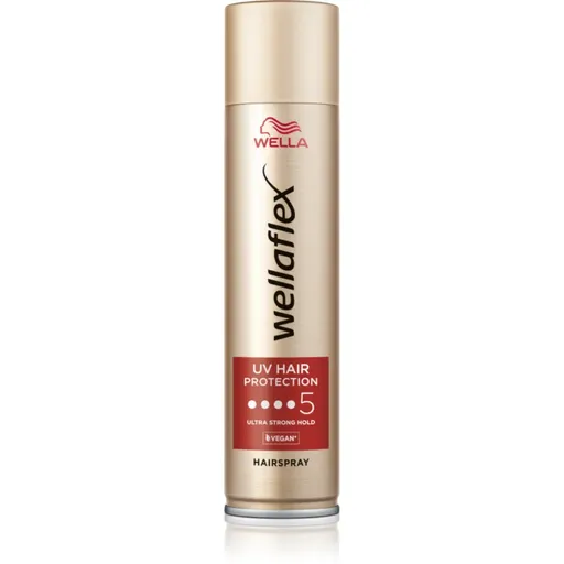Wella Wellaflex UV Hair Protection lak na vlasy s extra silnou fixáciou pre tepelnú úpravu vlasov 250 ml