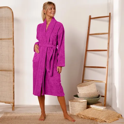 Župan z buklé froté zn. Colombine® so šálovým golierom