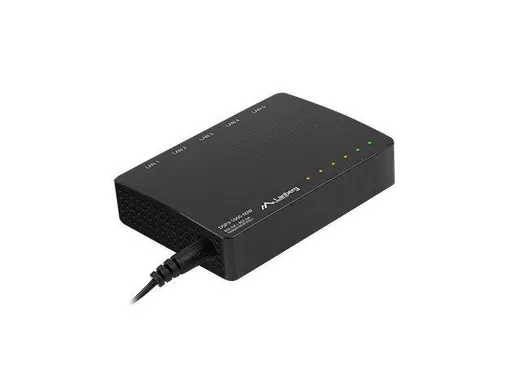 LANBERG SWITCH DSP3-1005-60W 5X 1GB POE+ (4 PORTY POE 30W/PORT MAX. 60W) UNMANAGED DESKTOP