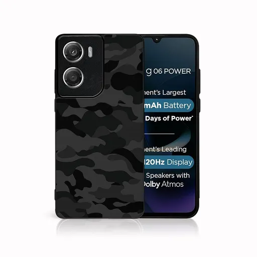 MY ART Ochranný kryt pre Motorola Moto G06 / G06 Power BLACK CAMO (234)