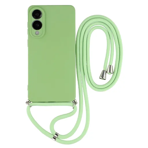 ROPE Kryt so šnúrkou Samsung Galaxy S25 Edge svetlozelený