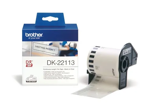Brother DK-22113, 62mm x 15,24m, potiahnutá fóliou, originálna kontinuálna rolka