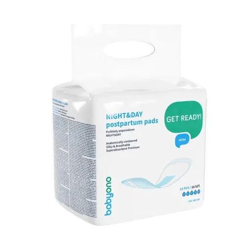 BABYONO Vložky popôrodné Night&Day 10 ks