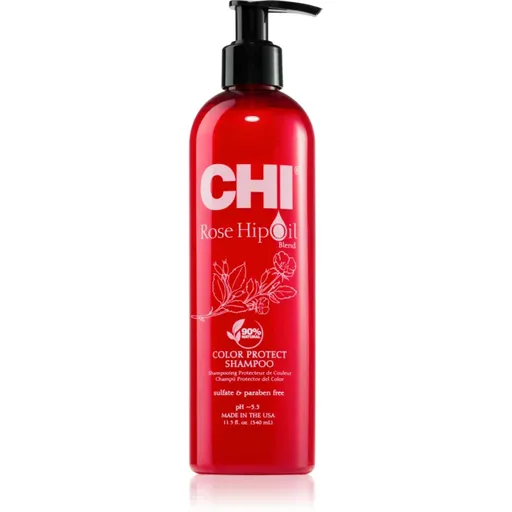 CHI Rose Hip Oil Shampoo šampón pre farbené vlasy 340 ml