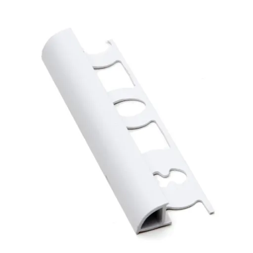 Lišta ukončovací "oblá" Profil-EU biela, PVC, dĺžka 250 cm, výška hrany 7 mm, L7250