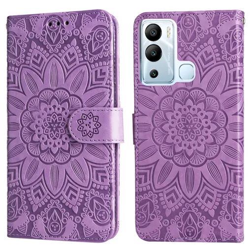 ART MANDALA Peňaženkové puzdro Infinix Hot 12i fialové