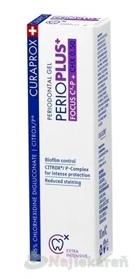 Curaprox gél Perio Plus+ Focus 0.5 CHX 10 ml