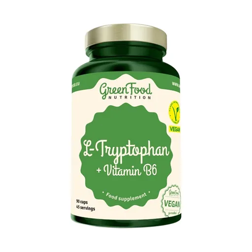 GREENFOOD NUTRITION L-tryptophan + vitamín B6 90 kapsúl