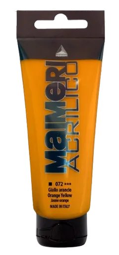 MAIMERI ACRILICO - Akrylové farby 072 - orange yellow, 0,2 L