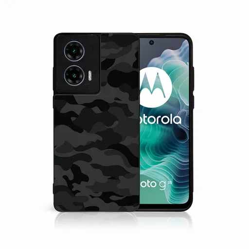 MY ART Ochranný kryt pre Motorola Moto G35 5G BLACK CAMO (234)