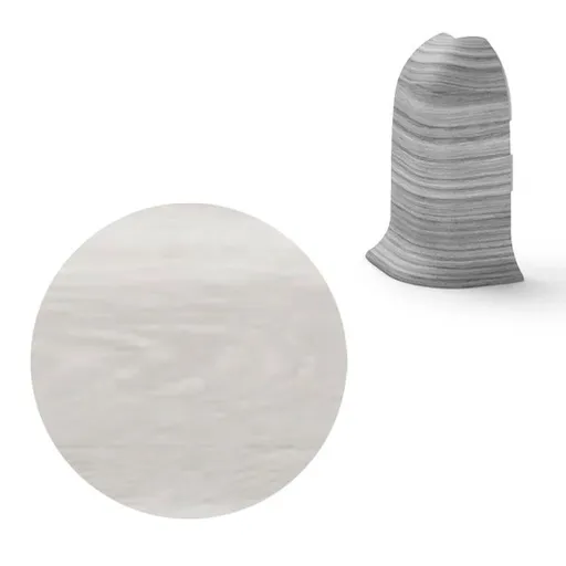 Vnější roh k soklu Naturel Geelong , PVC dĺžka 0,5 cm, výška hrany 56 mm, NATNGTZH3