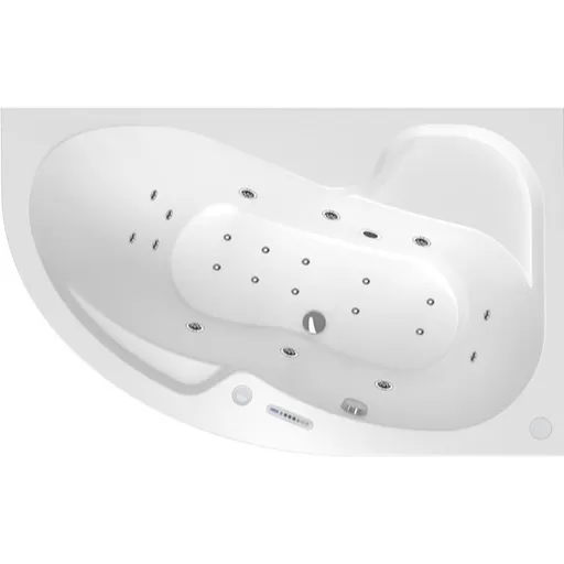 Masážna vaňa SIKO Fortuna 160x100 cm LUXUS akrylát pravá SIKOHMLFO160P