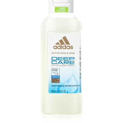 Adidas Deep Care upokojujúci sprchový gél s kyselinou hyalurónovou 400 ml