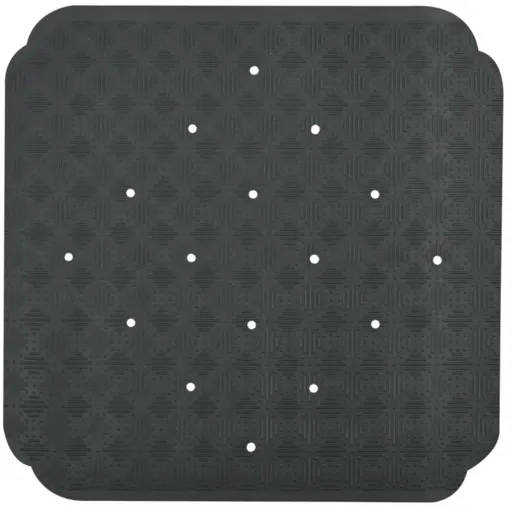 Spirella Protiskluzová podložka do sprchy RUBY,tmavě šedá, 53 x 53 cm