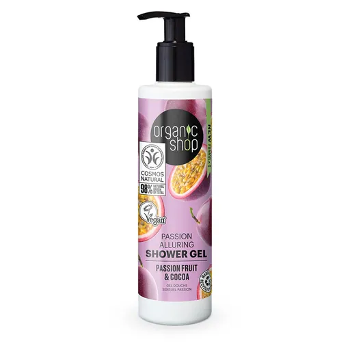 ORGANIC SHOP Zvodný sprchový gél Ovocné pokušenie s kakaom 280 ml