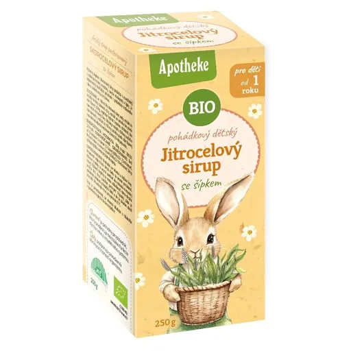 APOTHEKE Sirup detský skorocelový so šípkou BIO 250 g