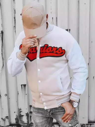 Biela pánska mikina