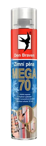 DEN BRAVEN - Zimná pištoľová pena MEGA 70 žltá 870 ml