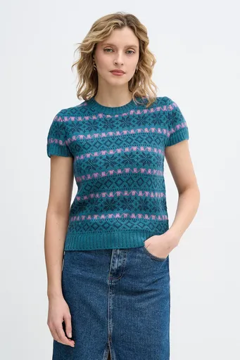 Sveter s prímesou vlny United Colors of Benetton x Stranger Things