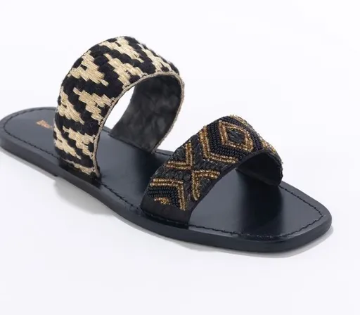 Žabky na kline, štras