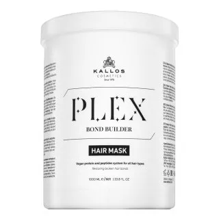 Kallos Plex Bond Builder Hair Mask posilňujúca maska pre farbené, chemicky ošetrené a zosvetlené vlasy 1000 ml