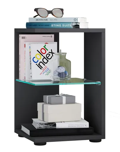 VCM Odkládací stolek Elani, antracit