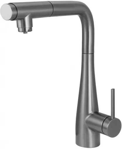 DEANTE - Eridan titánová kuchynská batéria, s pripojením vodného filtra, s vyťahovacou hubicou BRE_D75M