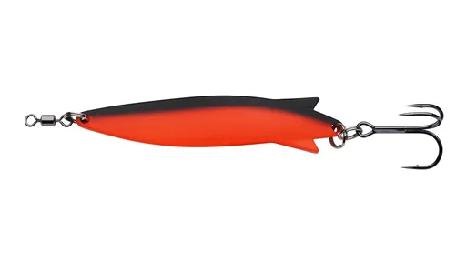 Abu garcia blyskáč toby spoon sinking black and red - 9 cm 28 g