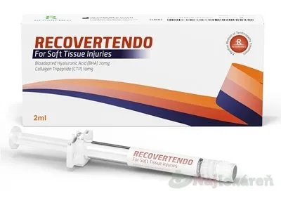 Recovertendo periartikulárna injekcia s kyselinou hyalurónovou 20 mg a kolagén tripeptidom 10 mg 2 ml