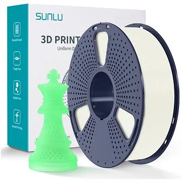 Sunlu 1,75 mm PLA 1 kg biela neón (PLA Noctilucent White)