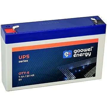 GOOWEI ENERGY Bezúdržbový olovený akumulátor OT7-6, 6 V, 7 Ah