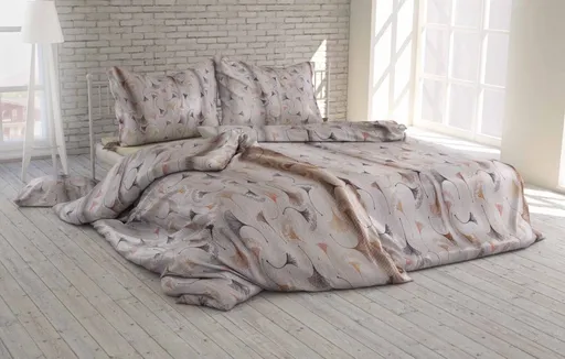 Polášek Krepové obliečky Ginkgo - Béžová | 40 x 40 cm