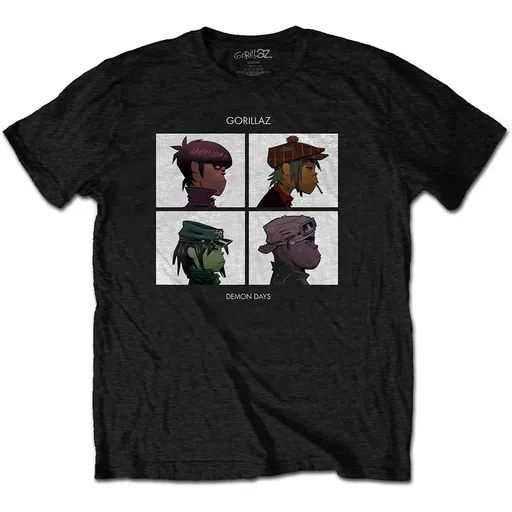 Gorillaz tričko Demon Days Čierna XXL