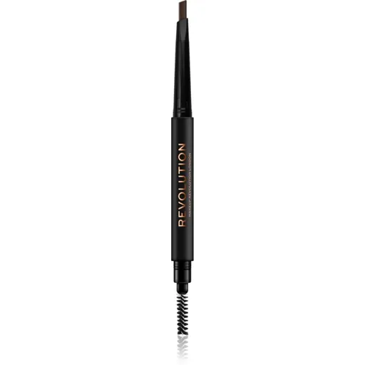 Makeup Revolution Duo Brow Definer precízna ceruzka na obočie odtieň Medium Brown 0,25 g