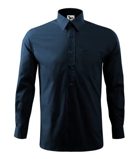 MALFINI Pánska košeľa Style Long Sleeve - Námornícka modrá | L